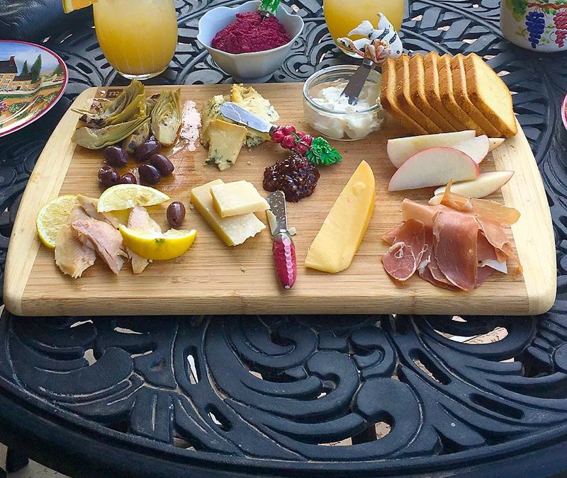 Charcuterie Board with refreshing Palomas
